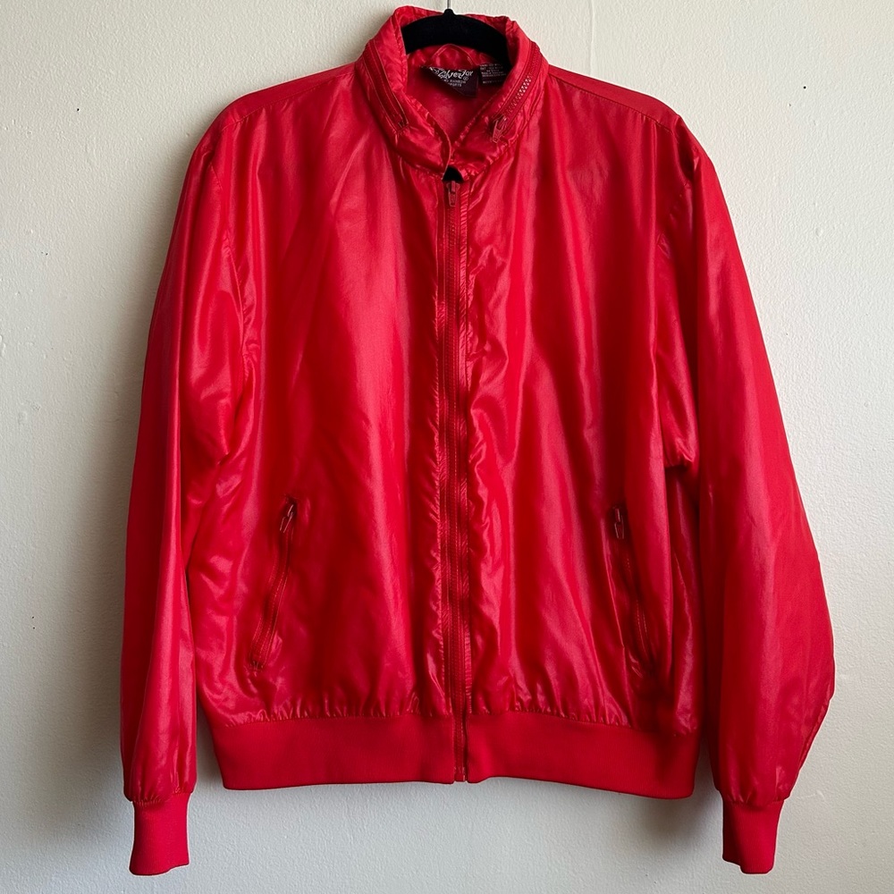 Vintage 80s Silver Fox by Rainbow Sports Rain Jacket - Red - XL